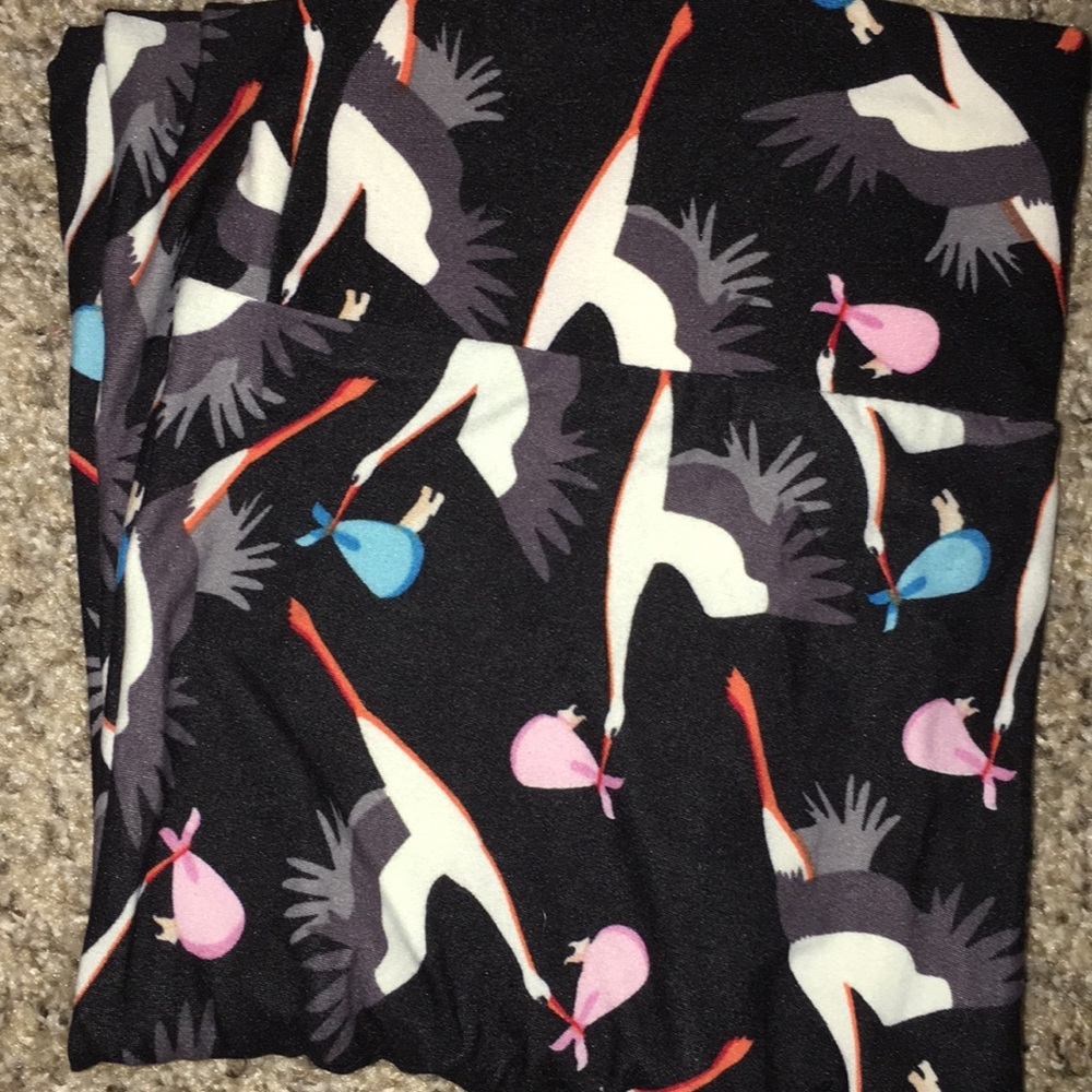 Lularoe black stork leggings